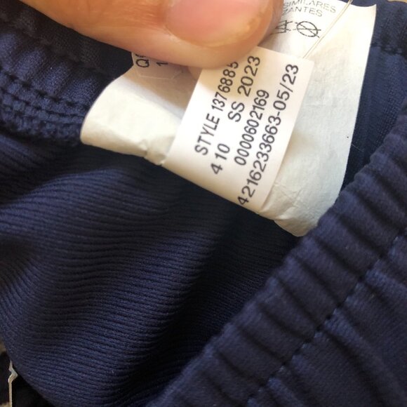 Under Armour Men Sports Style Pique Track Pants Knit Warm Up Navy White Size L - Picture 7 of 10